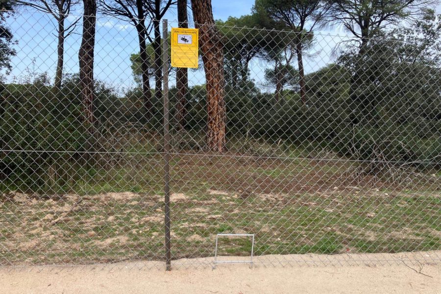 Instalación de malla de simple torsión en Majadahonda